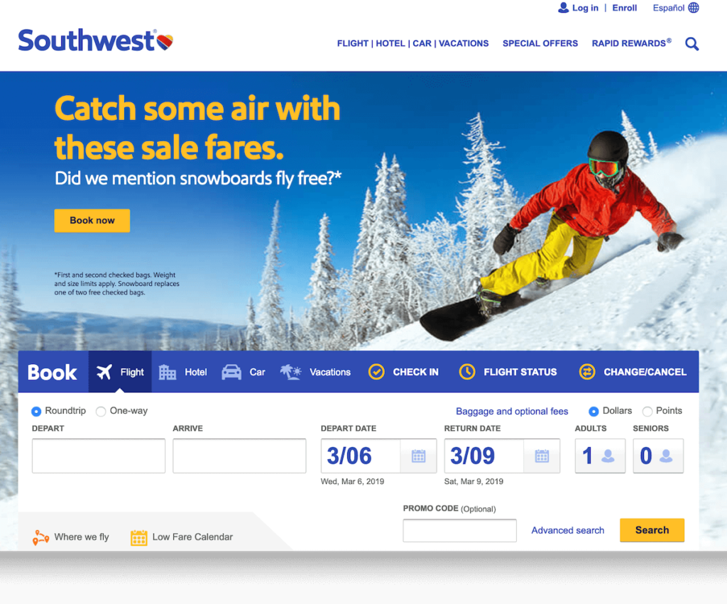 Southwest Airlines for Cheap Airfare