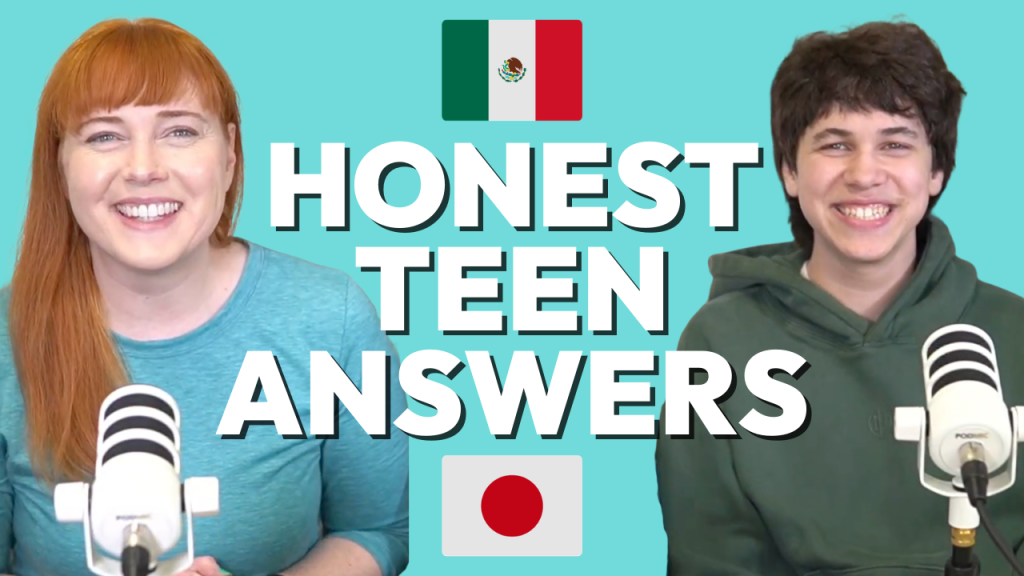 Honest teen answers with Adelaide and her son