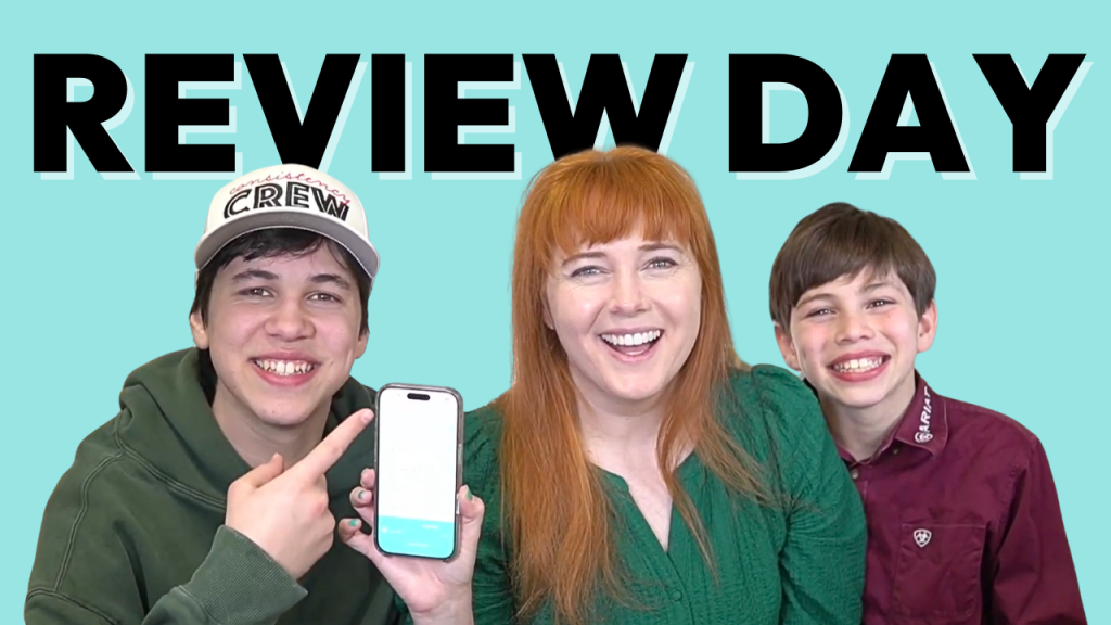 Adelaide with her kids on review day