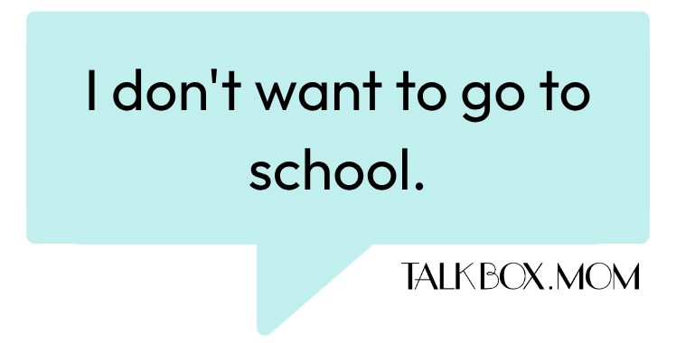 A speech bubble that says I forgot why I came in this room TalkBoxMom